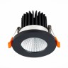 ST704.448.10 Св-к встр. Черный LED 1*10W 4000K 900Lm Ra>90 38° IP20 D80xH60 170-240V Встраиваемые светильники