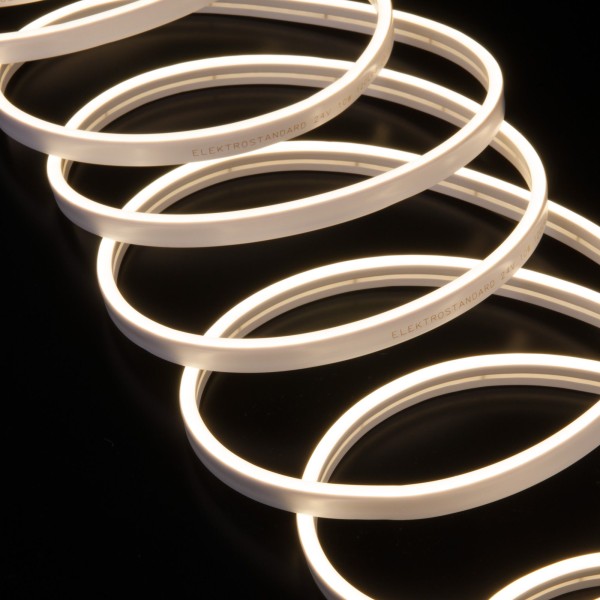 Светодиодный гибкий неон 24 В 10 Вт/м 120 Led/м 2835 IP65, дневной белый 4200K, 5м 24V 10W 120Led 2835 IP65