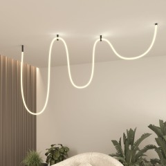 Гибкий неон 336Led 12W IP20 3000K Full light круглый теплый белый, 5 м 24V 12W 336Led 2835 IP20