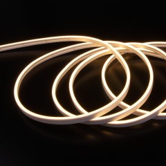 Светодиодный гибкий неон 24 В 10 Вт/м 120 Led/м 2835 IP65, теплый белый 3300K, 5м 24V 10W 120Led 2835 IP65