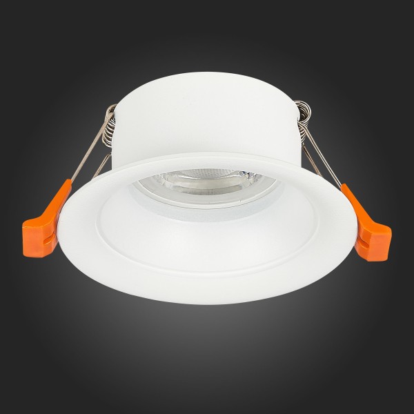 ST200.508.01 Св-к встр. Белый GU10 1*50W D89xH40 220V Без ламп Встраиваемые светильники