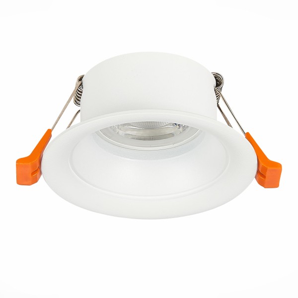 ST200.508.01 Св-к встр. Белый GU10 1*50W D89xH40 220V Без ламп Встраиваемые светильники