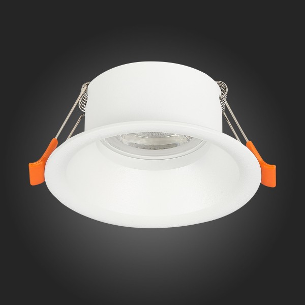 ST201.508.01 Св-к встр. Белый GU10 1*50W  D89xH40 220V Без ламп Встраиваемые светильники