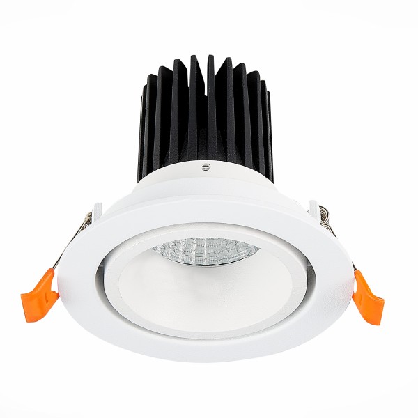 ST705.538.10 Св-к встр. Белый LED 1*10W 3000K 750Lm Ra>90 38° IP20 D102xH85 170-240V Встраиваемые светильники
