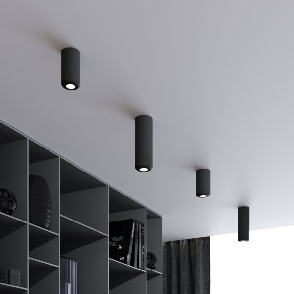 Светильник потолочный светодиодный 10W 4000K чёрный 25044/LED