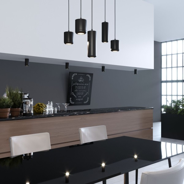 Светильник потолочный светодиодный 10W 4000K чёрный 25044/LED