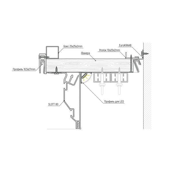 Профиль конструкционный Slott 80