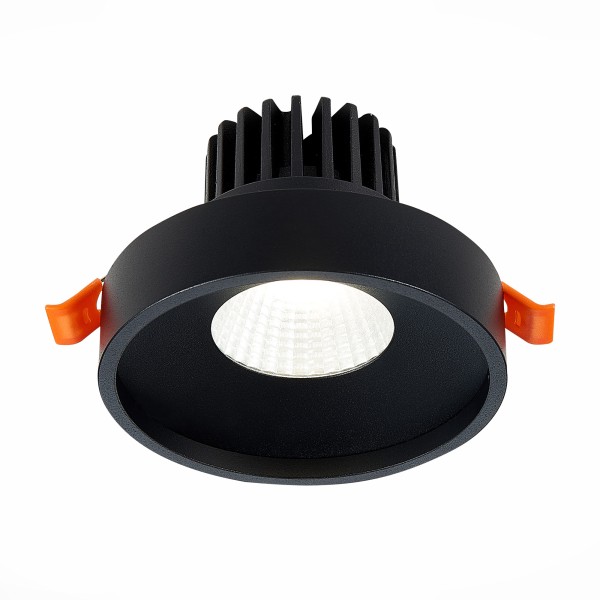 ST751.438.10 Св-к встр. Черный LED 1*10W 3000K 750Lm Ra>90 38° IP20 D100xH75 170-240V Встраиваемые светильники