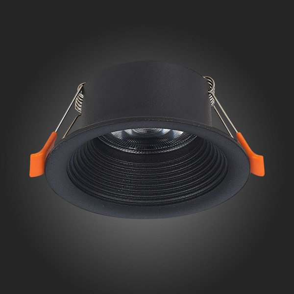 ST202.408.01 Св-к встр. Черный GU10 1*50W D89xH40 220V Без ламп Встраиваемые светильники