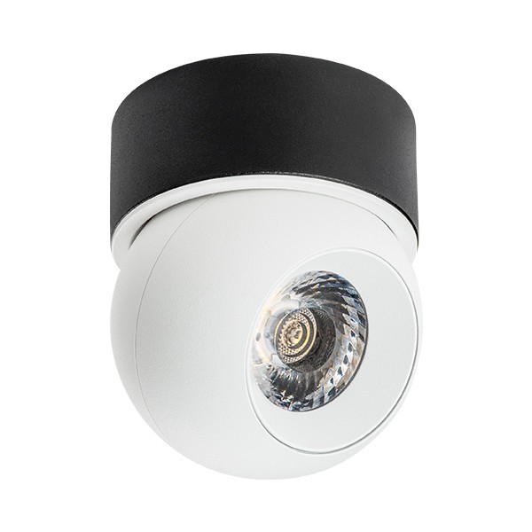 i06407 Светильник INTERO LED 9W 850LM 24G БЕЛЫЙ/ЧЕРНЫЙ 4000K (217064+521707)