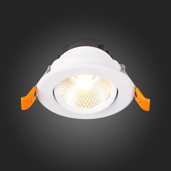 ST211.538.08.36 Св-к встр. Белый LED 1*8W 3000K 640Lm Ra80 36° IP20 D86xH50 220-240V Встраиваемые светильники