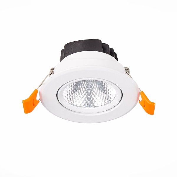 ST211.538.08.36 Св-к встр. Белый LED 1*8W 3000K 640Lm Ra80 36° IP20 D86xH50 220-240V Встраиваемые светильники