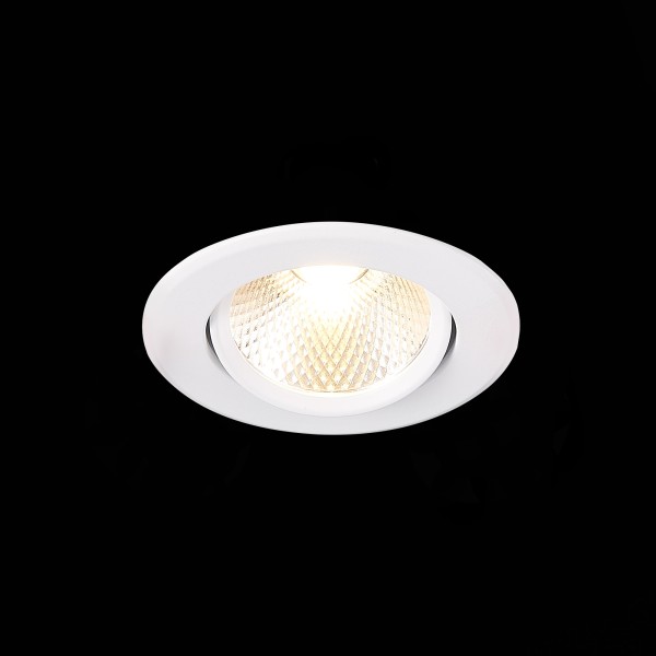 ST211.538.08.36 Св-к встр. Белый LED 1*8W 3000K 640Lm Ra80 36° IP20 D86xH50 220-240V Встраиваемые светильники