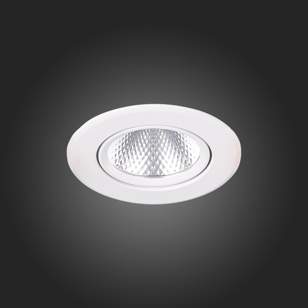 ST211.538.08.36 Св-к встр. Белый LED 1*8W 3000K 640Lm Ra80 36° IP20 D86xH50 220-240V Встраиваемые светильники