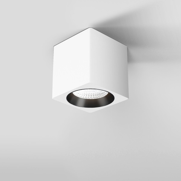 Светильник потолочный светодиодный 9W 4000К Matrix белый/черный 25051/LED