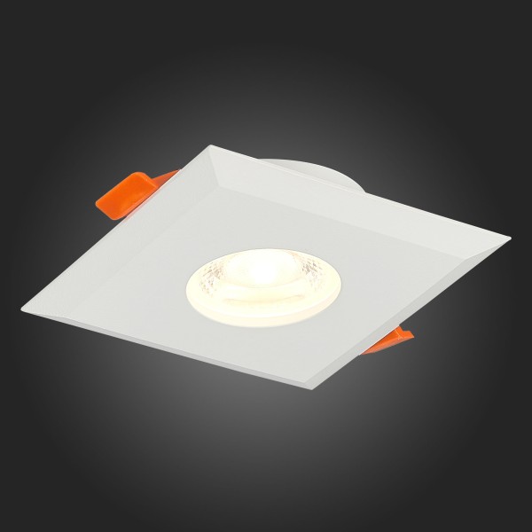 ST204.508.01 Св-к встр. Белый GU10 1*50W  L94xW94xH25 220V Без ламп Встраиваемые светильники