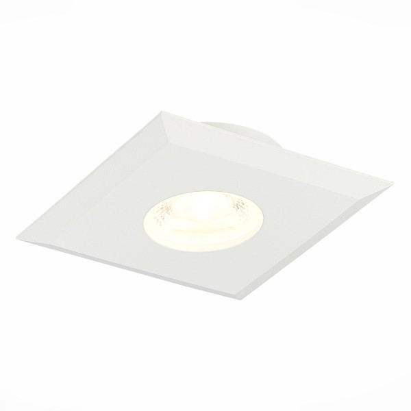 ST204.508.01 Св-к встр. Белый GU10 1*50W  L94xW94xH25 220V Без ламп Встраиваемые светильники