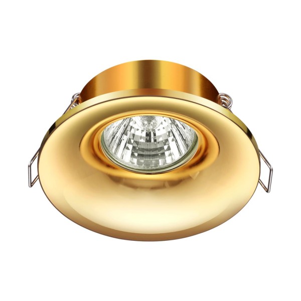 370641 SPOT NT19 476 золото Встраиваемый светильник IP20 GU10 50W 220V METIS