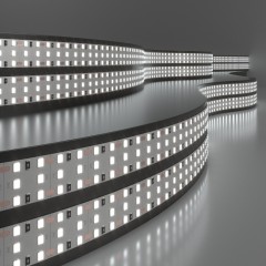 Светодиодная лента 360 LED 26 Вт IP20 трехрядная 6500К холодный белый, 5м 2835 24V 360Led 26W IP20