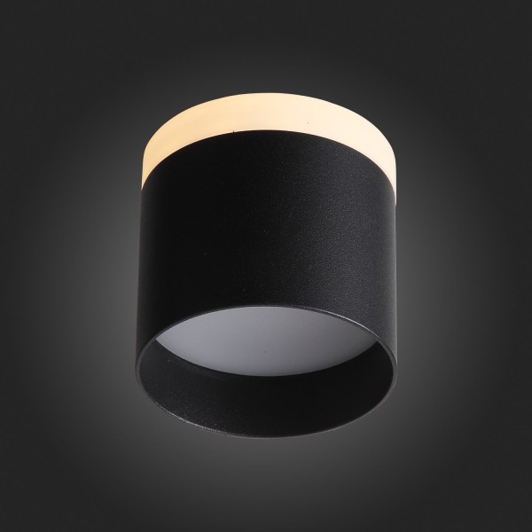 ST102.402.09 Светильник потолочный Черный LED 1*9W 3000K 702Lm Ra>80 120° IP20 D79xH75 170-240V Накладные светильники