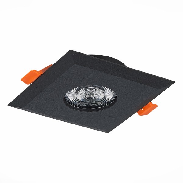 ST204.408.01 Св-к встр. Черный GU10 1*50W L94xW94xH25 220V Без ламп Встраиваемые светильники