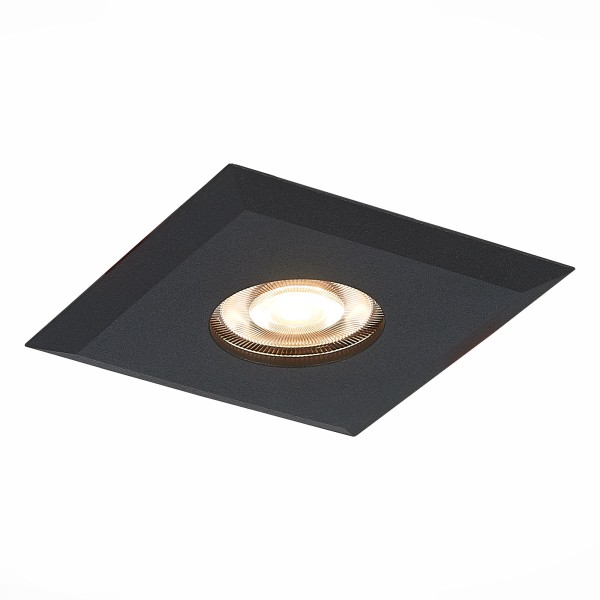 ST204.408.01 Св-к встр. Черный GU10 1*50W L94xW94xH25 220V Без ламп Встраиваемые светильники