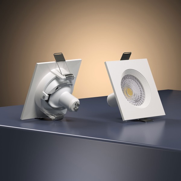 Светильник встраиваемый City GU10 белый 25055/01