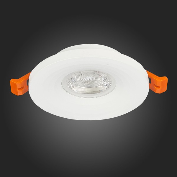 ST205.508.01 Св-к встр. Белый GU10 1*50W D95xH27 220V Без ламп Встраиваемые светильники