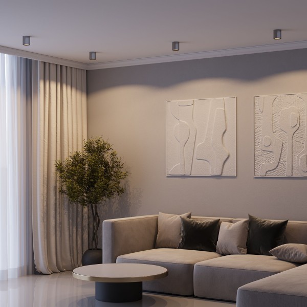 Светильник потолочный светодиодный Primo 12W 4000K титан 25116/LED