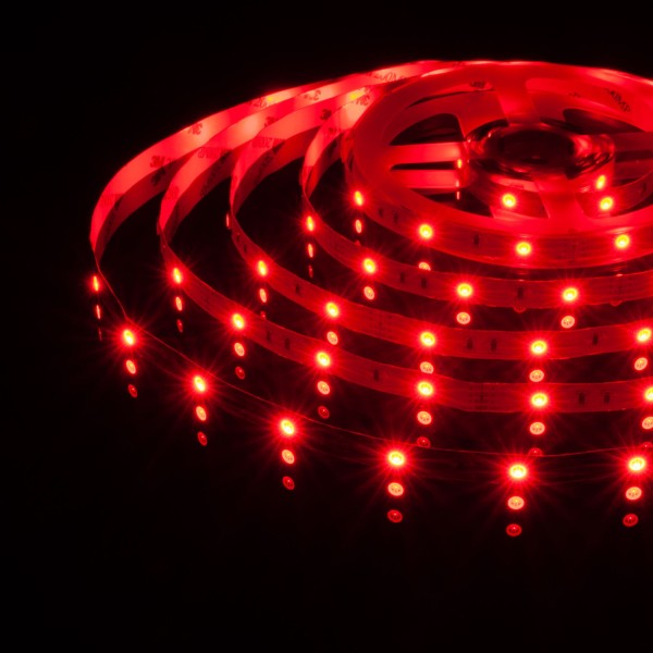 Светодиодная лента 12 В 7,2 Вт 30 Led/м 5050 IP20, мультиколор, 5 м Лента светодиодная 12V 7,2W 30Led 5050 IP20 RGB, 5м