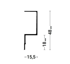 Теневой профиль Gips Euro 02