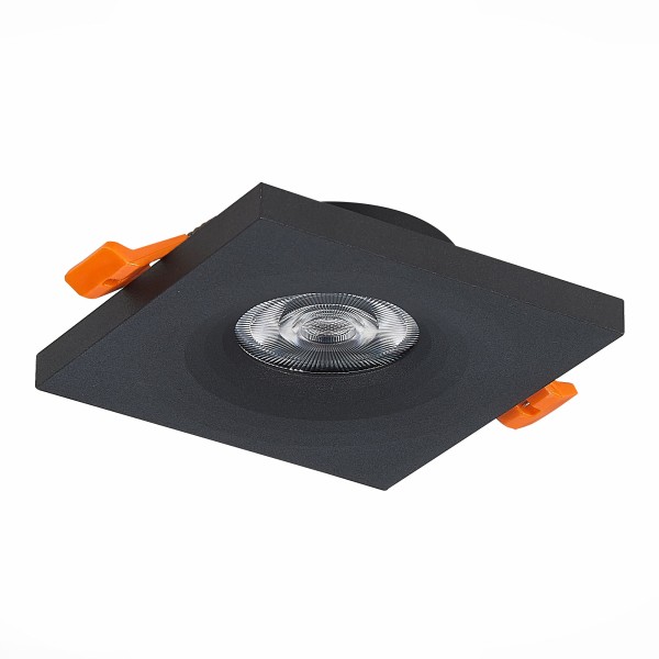 ST205.418.01 Св-к встр. Черный GU10 1*50W L94xW94xH27 220V Без ламп Встраиваемые светильники