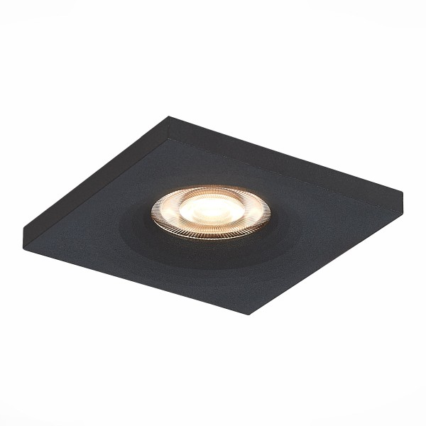 ST205.418.01 Св-к встр. Черный GU10 1*50W L94xW94xH27 220V Без ламп Встраиваемые светильники