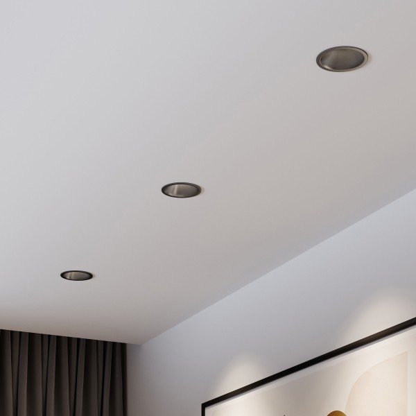 Светильник встраиваемый светодиодный Forte 15W 4000K титан 25071/LED