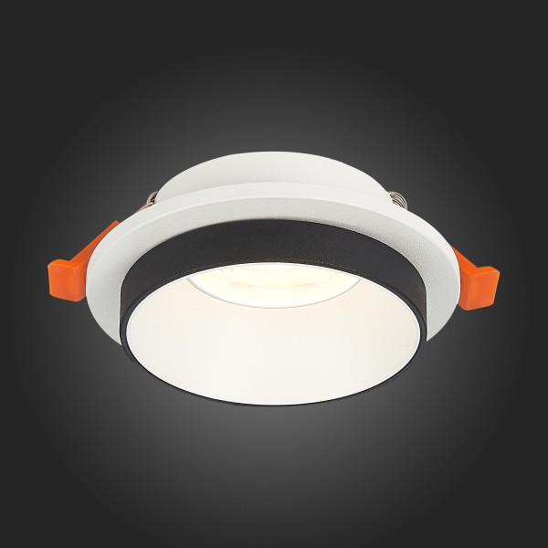 ST206.508.01 Св-к встр. Белый GU10 1*50W  D92xH38 220V Без ламп Встраиваемые светильники