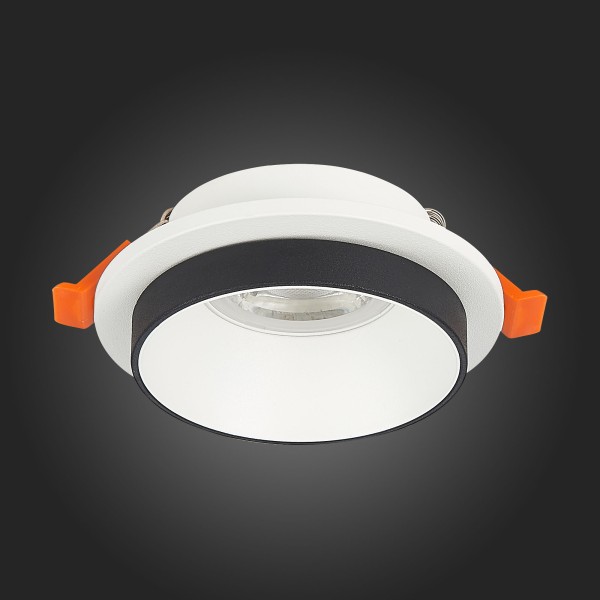 ST206.508.01 Св-к встр. Белый GU10 1*50W  D92xH38 220V Без ламп Встраиваемые светильники