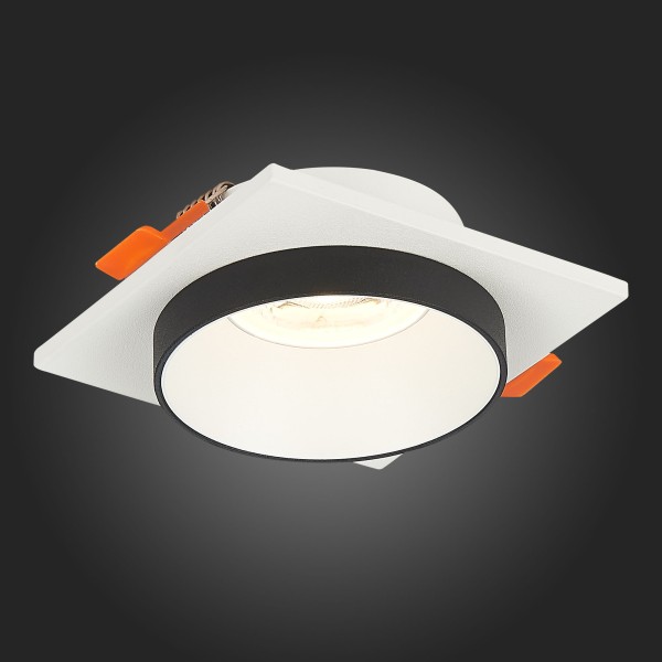 ST206.518.01 Св-к встр. Белый GU10 1*50W  L92xW92xH38 220V Без ламп Встраиваемые светильники