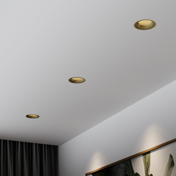 Светильник встраиваемый светодиодный Bliss 15W 4000K латунь 25070/LED