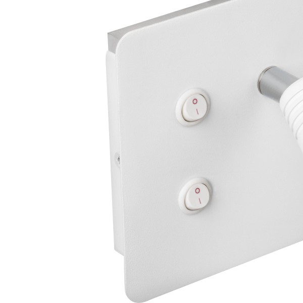 808556 Бра MURO 4,5W+3W LED 360LM+240LM БЕЛЫЙ 3000K