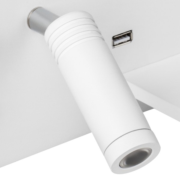 808556 Бра MURO 4,5W+3W LED 360LM+240LM БЕЛЫЙ 3000K