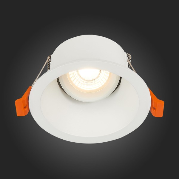 ST207.508.01 Св-к встр. Белый GU10 1*50W D103xH52 220V Без ламп Встраиваемые светильники