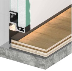 Теневой плинтус Kraab Gipps с рассеивателем