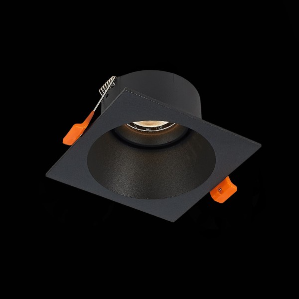 ST207.418.01 Св-к встр. Черный GU10 1*50W L103xW103xH52 220V Без ламп Встраиваемые светильники