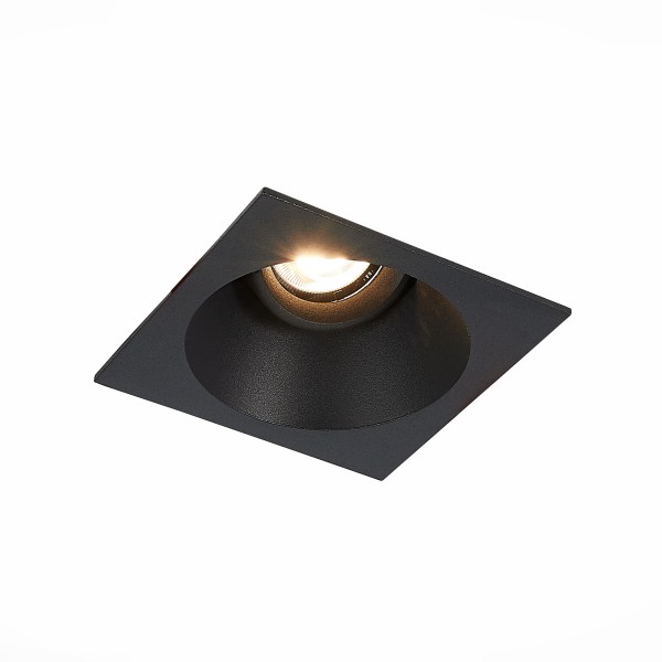 ST207.418.01 Св-к встр. Черный GU10 1*50W L103xW103xH52 220V Без ламп Встраиваемые светильники