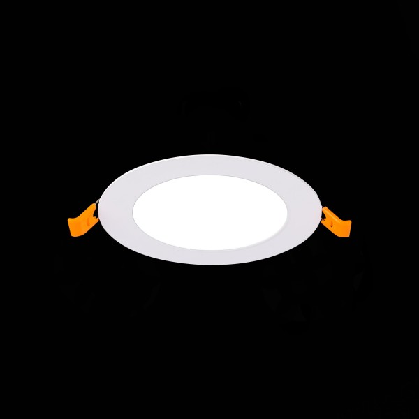 ST209.538.06 Св-к встр. Белый LED 1*6W 3000K 330Lm Ra80 110° IP20 D120xH8 90-265V Встраиваемые светильники