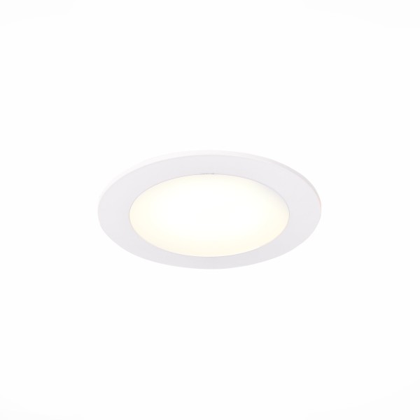 ST209.538.06 Св-к встр. Белый LED 1*6W 3000K 330Lm Ra80 110° IP20 D120xH8 90-265V Встраиваемые светильники