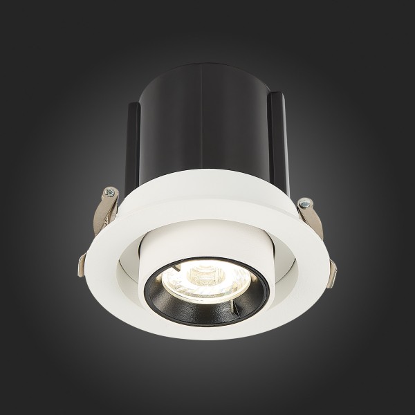 ST702.238.12 Св-к встр. Белый LED 1*12W 3000K 900Lm Ra80 24° IP20 D90xH92 180-240V Встраиваемые светильники