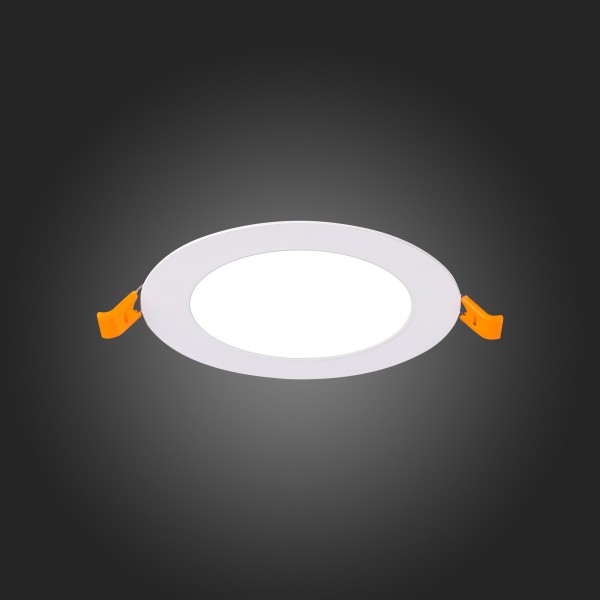 ST209.548.06 Св-к встр. Белый LED 1*6W 4000K 370Lm Ra80 110° IP20 D120xH8 90-265V Встраиваемые светильники