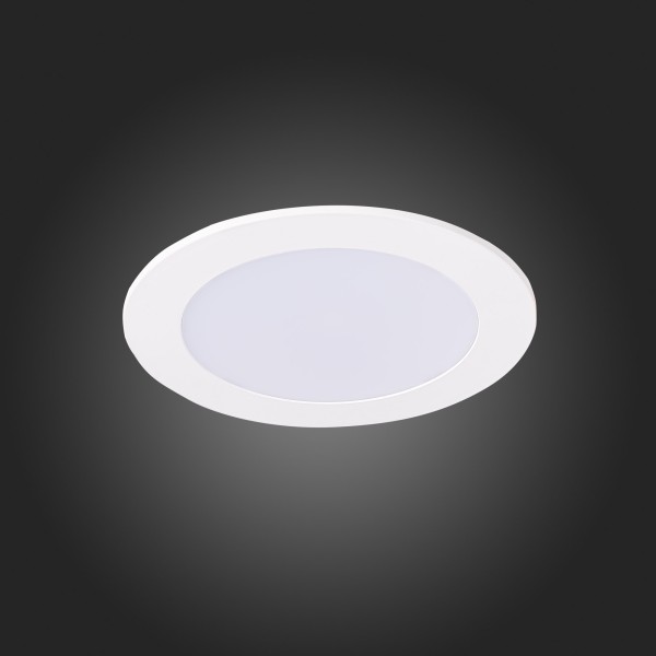 ST209.538.09 Св-к встр. Белый LED 1*9W 3000K 585Lm Ra80 110° IP20 D145xH8 90-265V Встраиваемые светильники