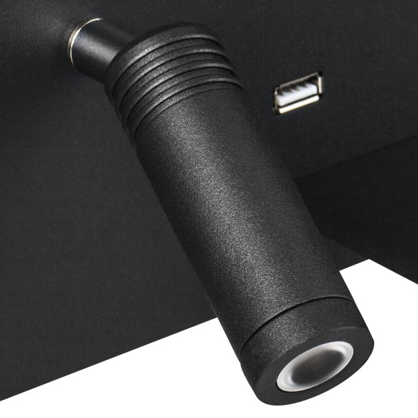 808557 Бра MURO 4,5W+3W LED 360LM+240LM ЧЕРНЫЙ 3000K